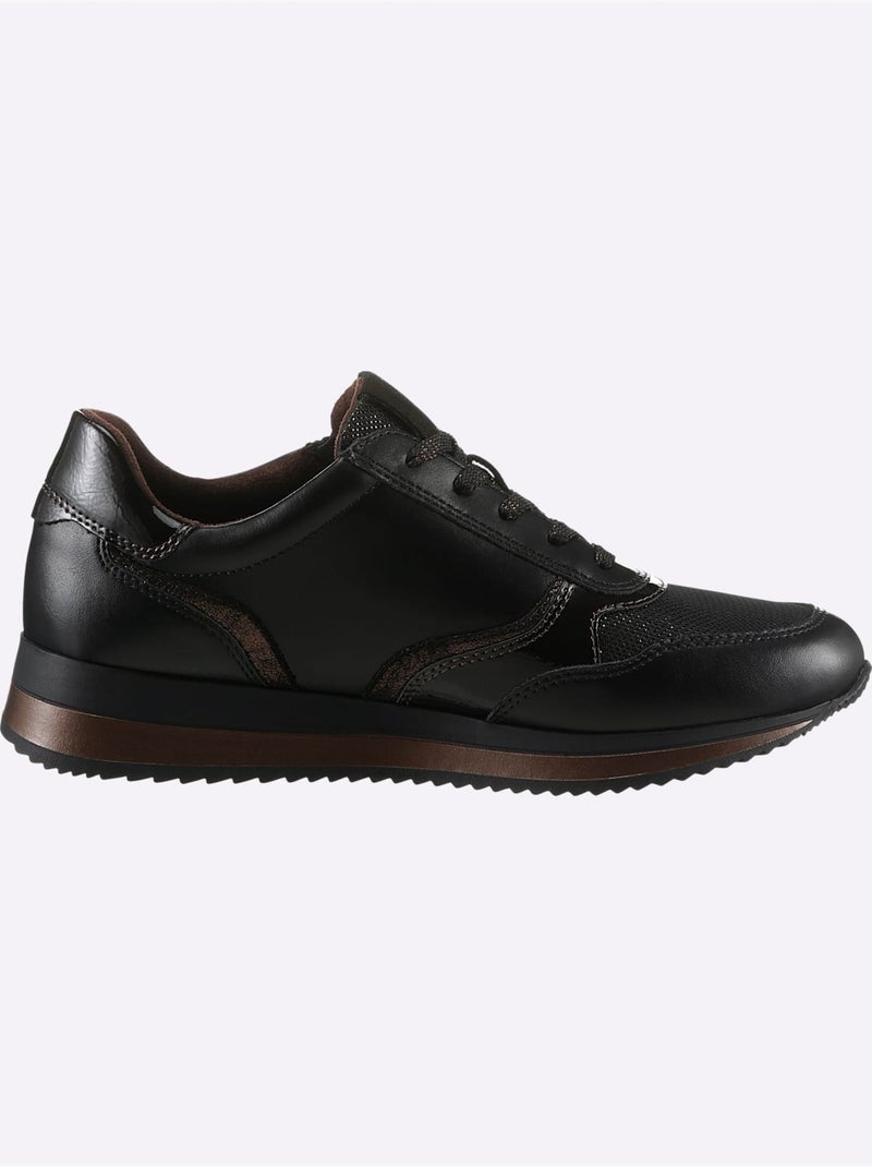 Baskets largeur pied fort - taille standard - witt Noir - Kiabi