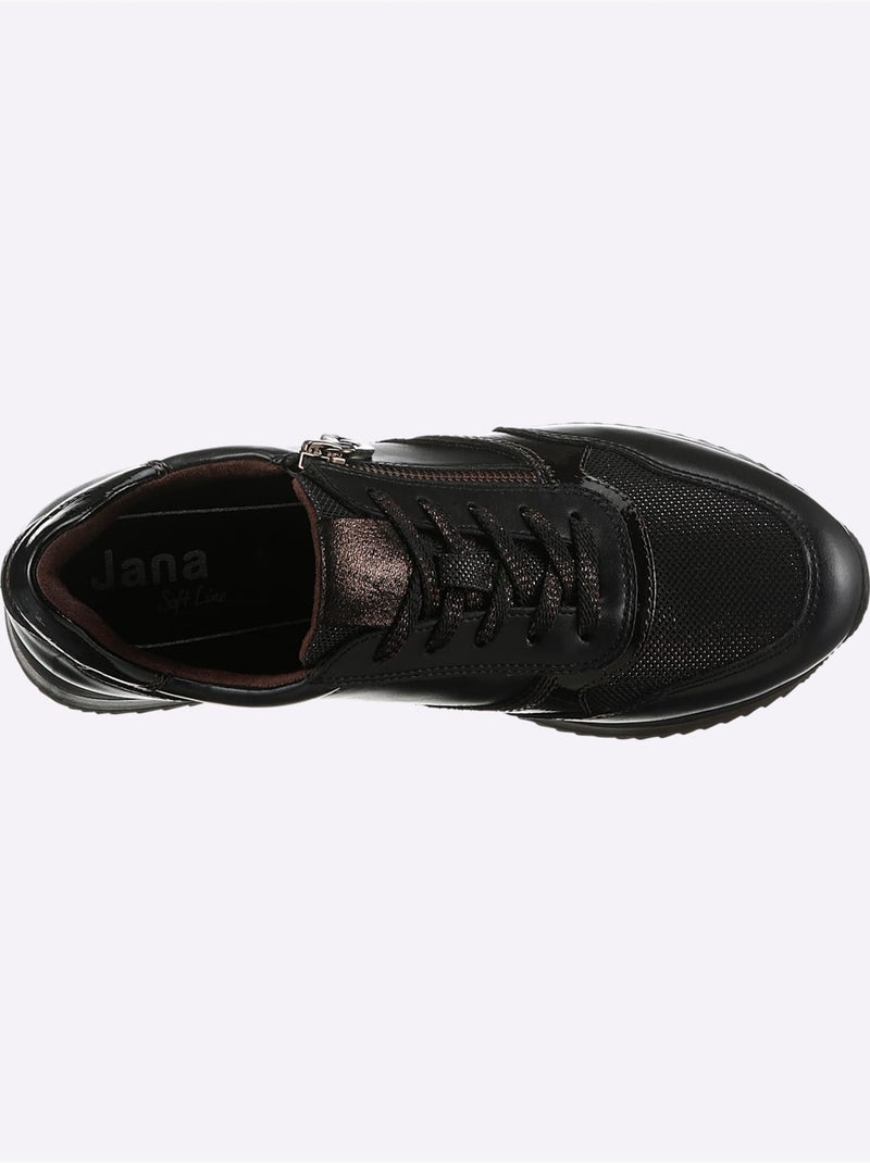 Baskets largeur pied fort - taille standard - witt Noir - Kiabi