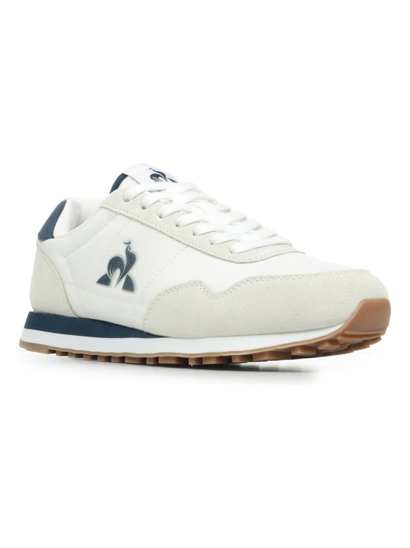 Baskets Le Coq Sportif Astra 2 Blanc Bleu marine - Kiabi