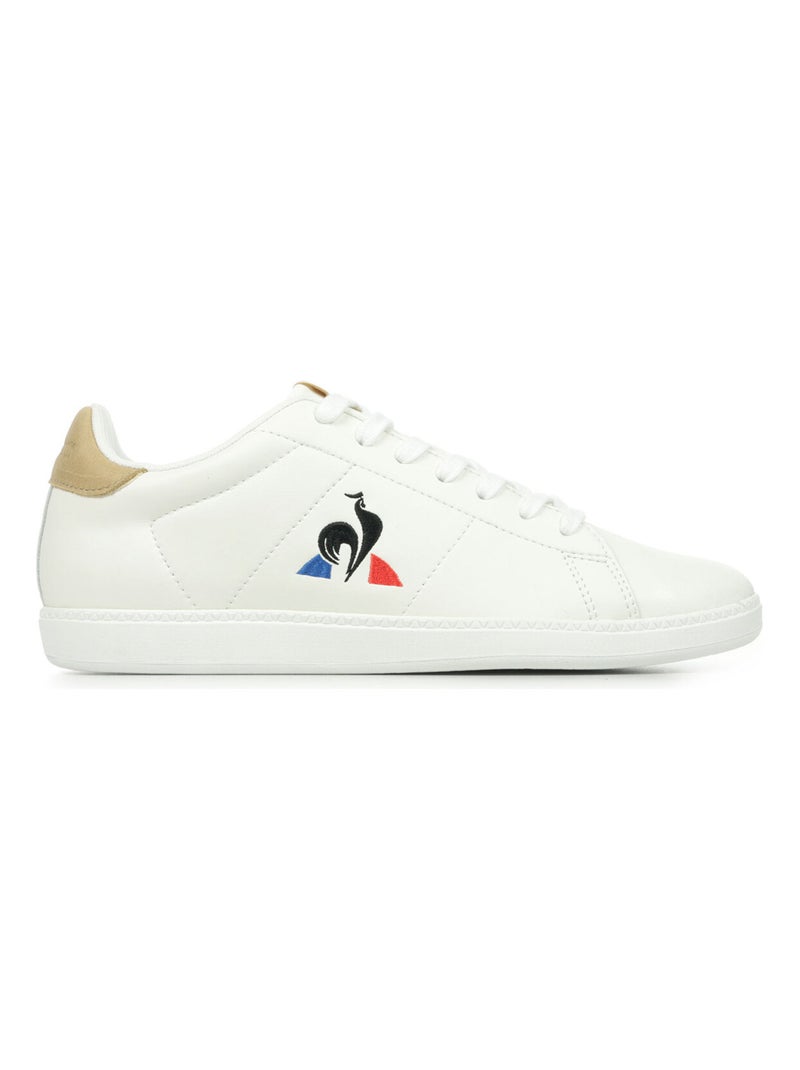 Baskets Le Coq Sportif Courset 2 Blanc Beige - Kiabi