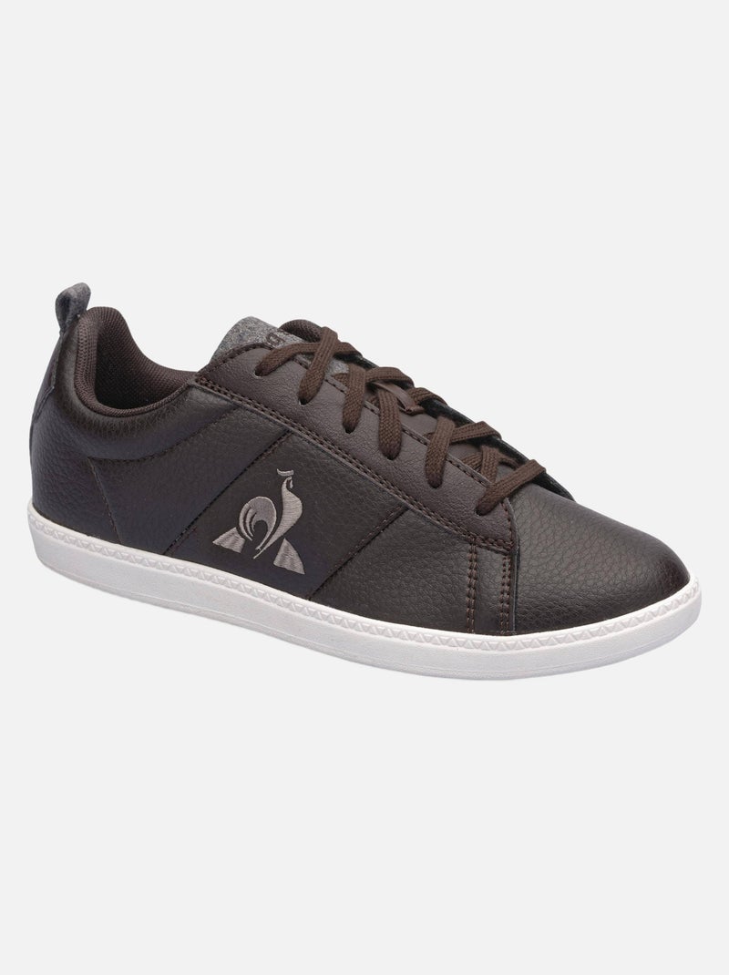 Baskets 'Le Coq Sportif' 'Courtclassic Gs' Marron - Kiabi
