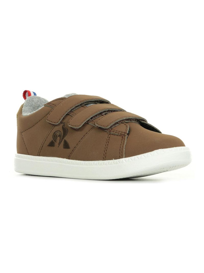 Baskets Le Coq Sportif Courtclassic INF Hiver Marron - Kiabi