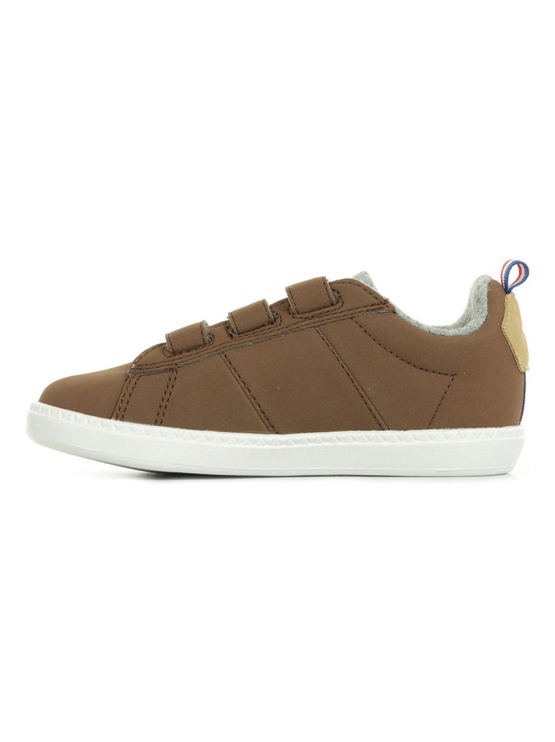 Baskets Le Coq Sportif Courtclassic INF Hiver Marron - Kiabi