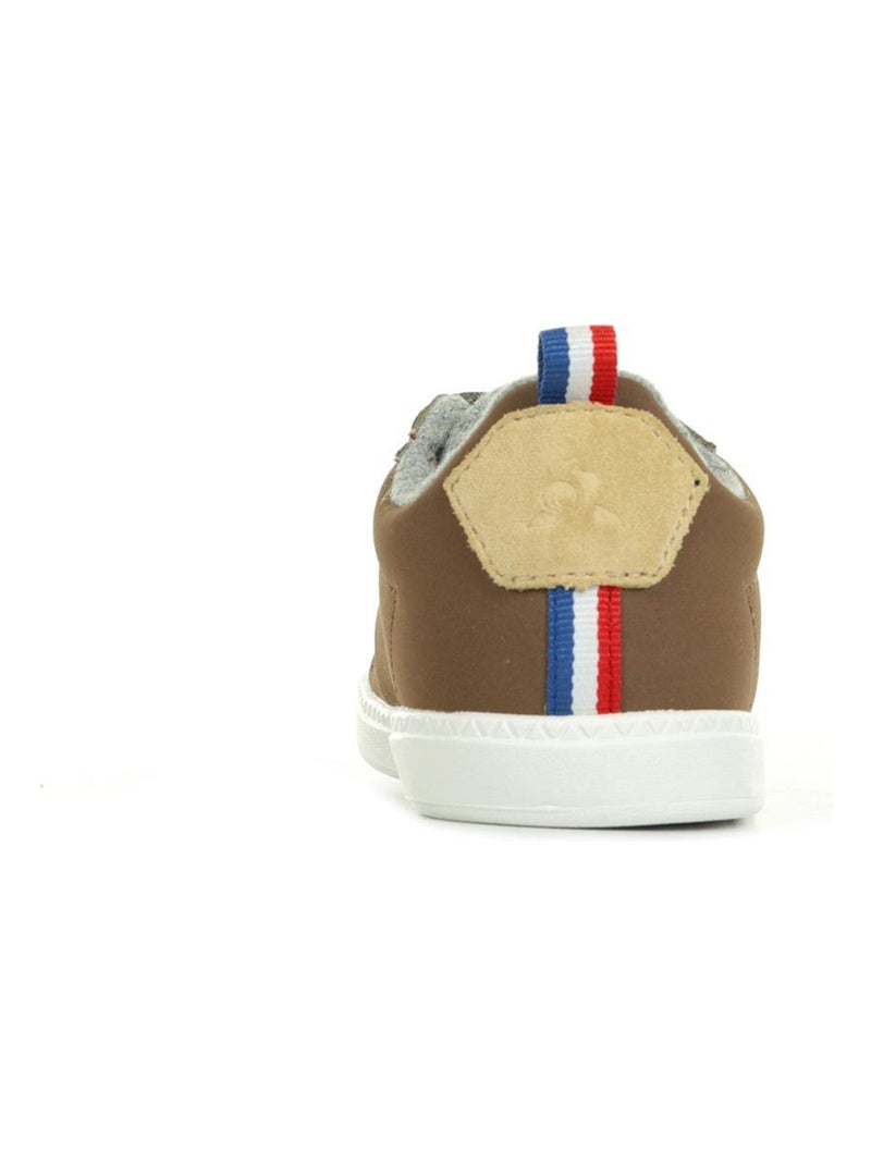 Baskets Le Coq Sportif Courtclassic INF Hiver Marron - Kiabi