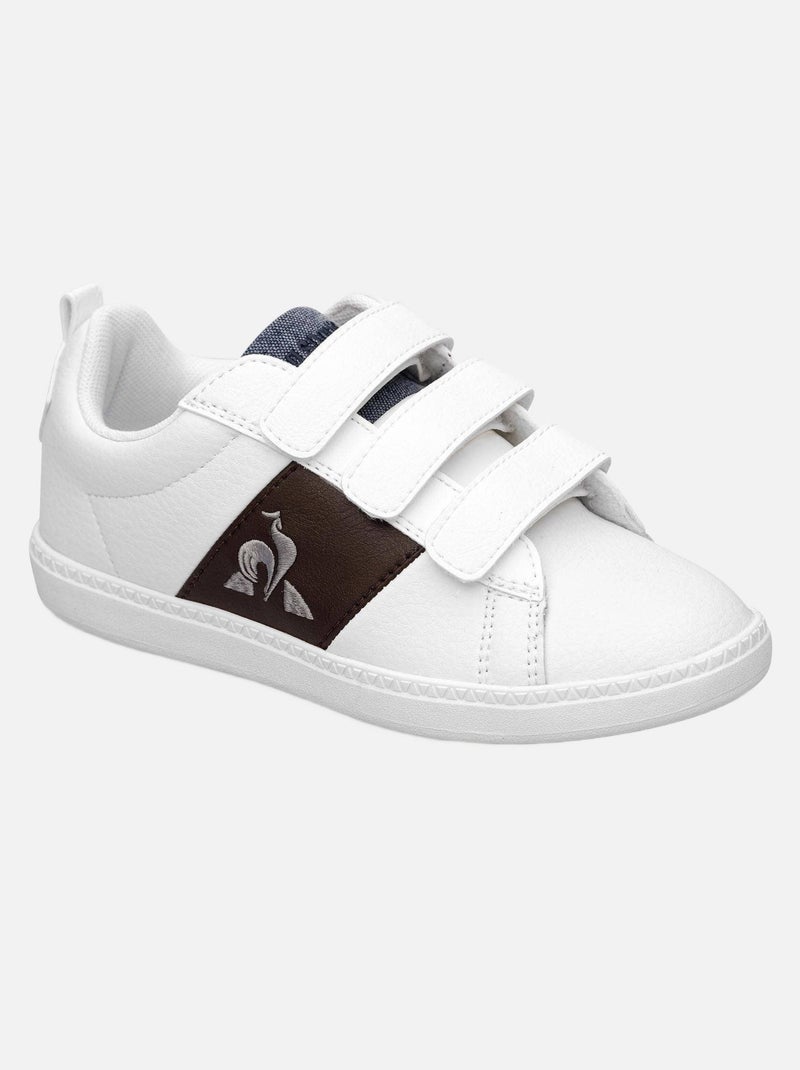 Baskets 'Le Coq Sportif' 'Courtclassic PS Optical' Blanc - Kiabi