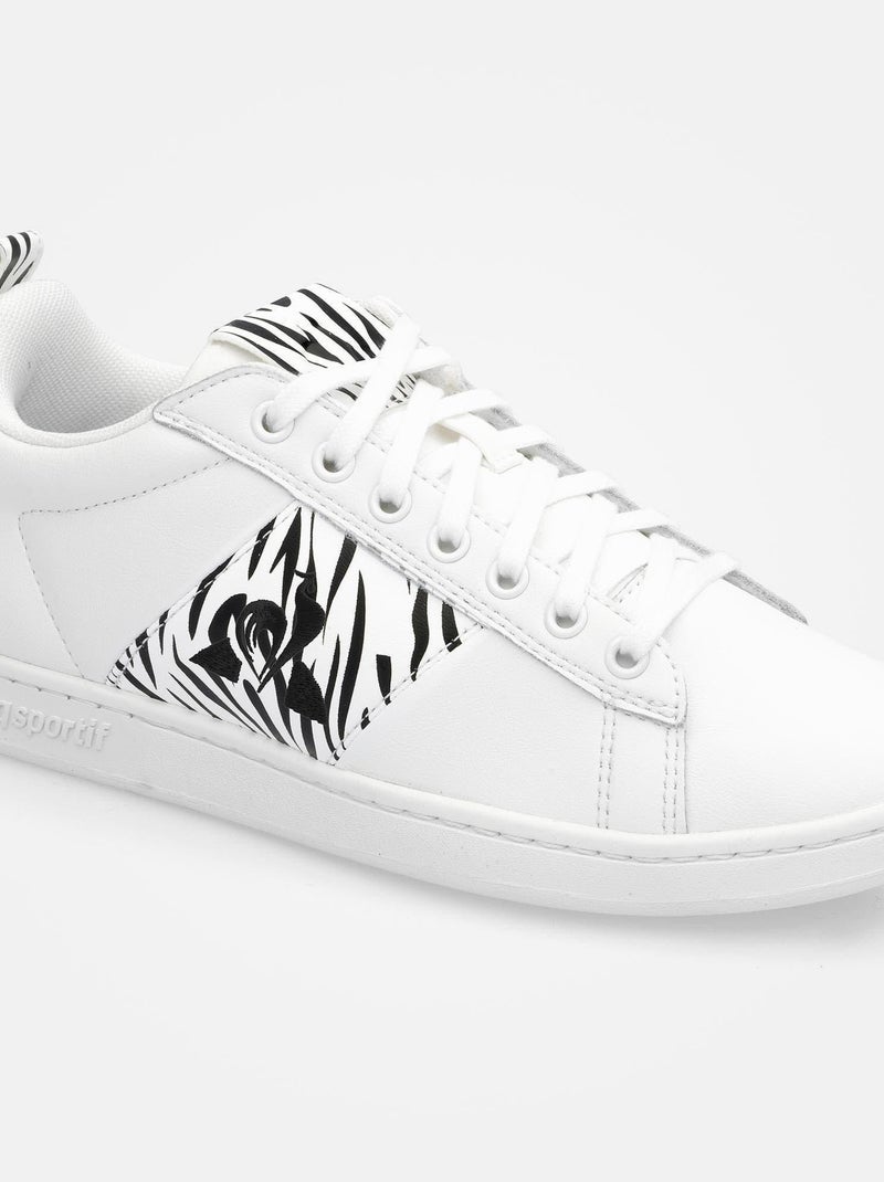 Baskets 'Le Coq Sportif' 'Courtclassic W Animal' Blanc - Kiabi