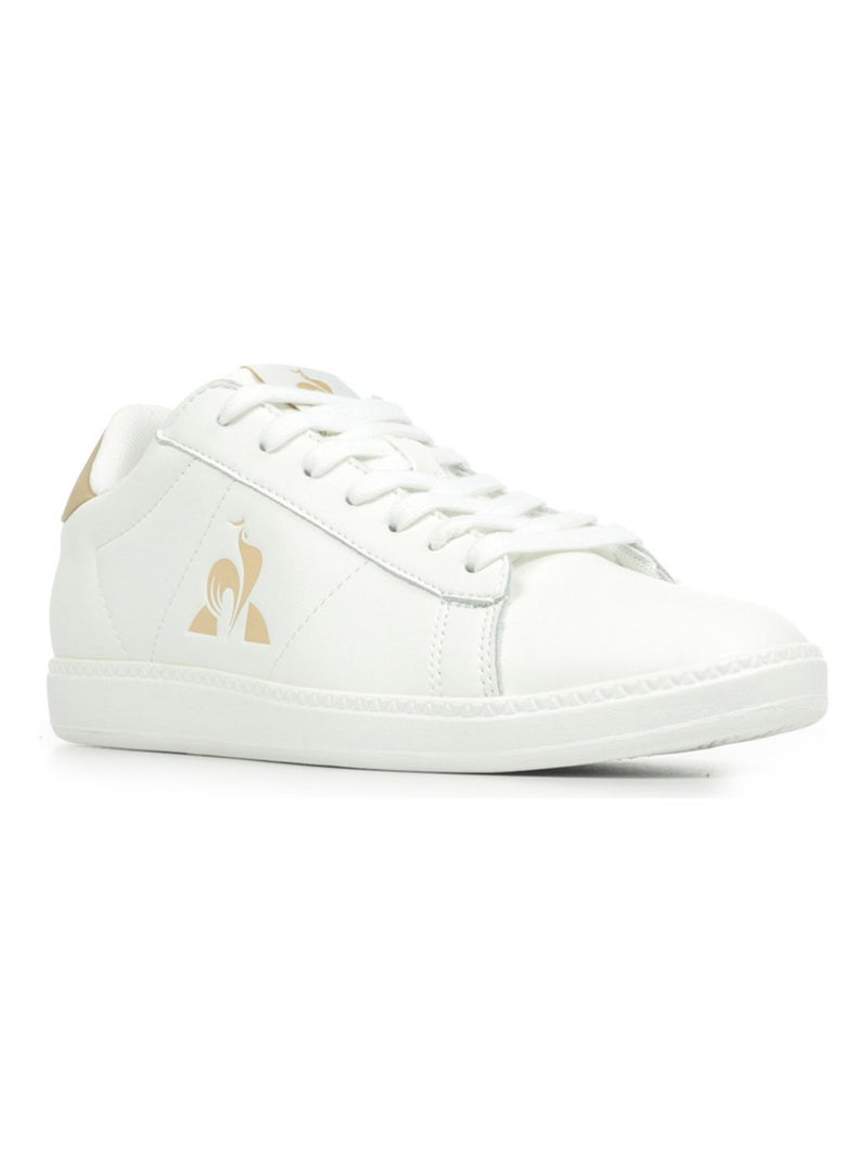 Baskets Le Coq Sportif Courtset 2 Blanc Beige - Kiabi