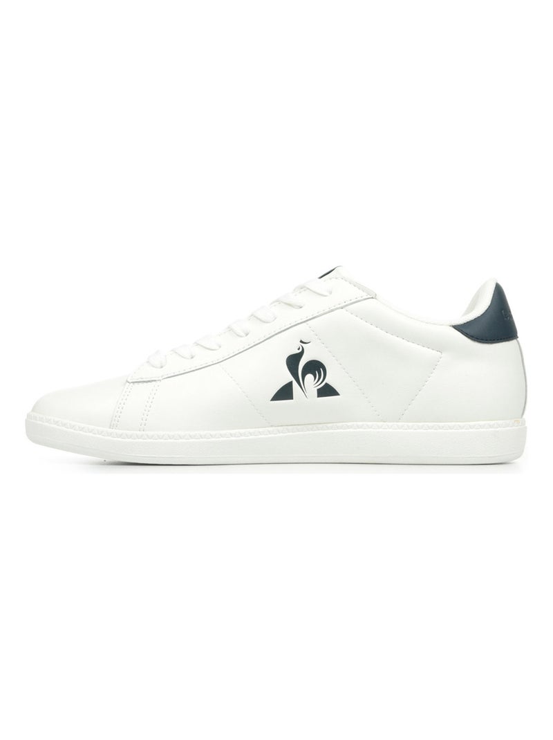 Baskets Le Coq Sportif Courtset 2 Blanc Bleu marine - Kiabi