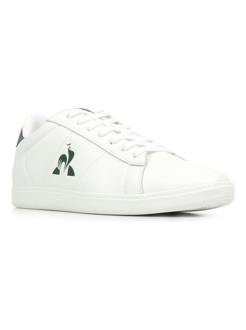 Baskets Le Coq Sportif Courtset Blanc Vert Adulte