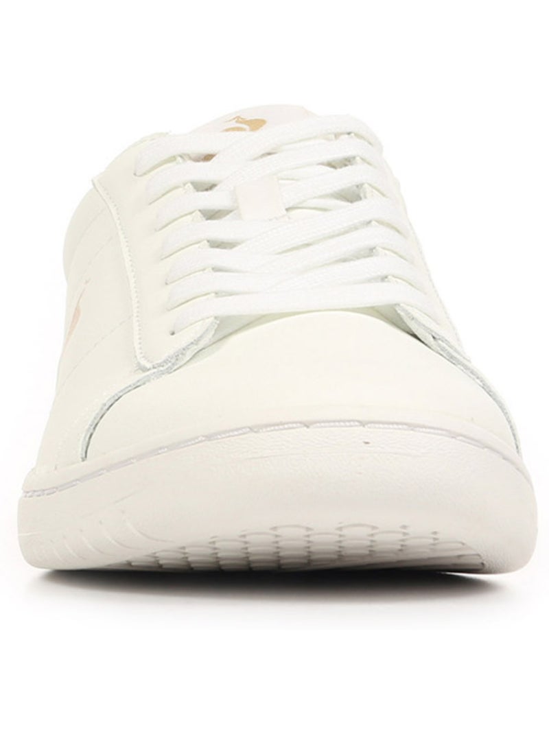 Baskets le coq sportif courtset Blanc Marron - Kiabi