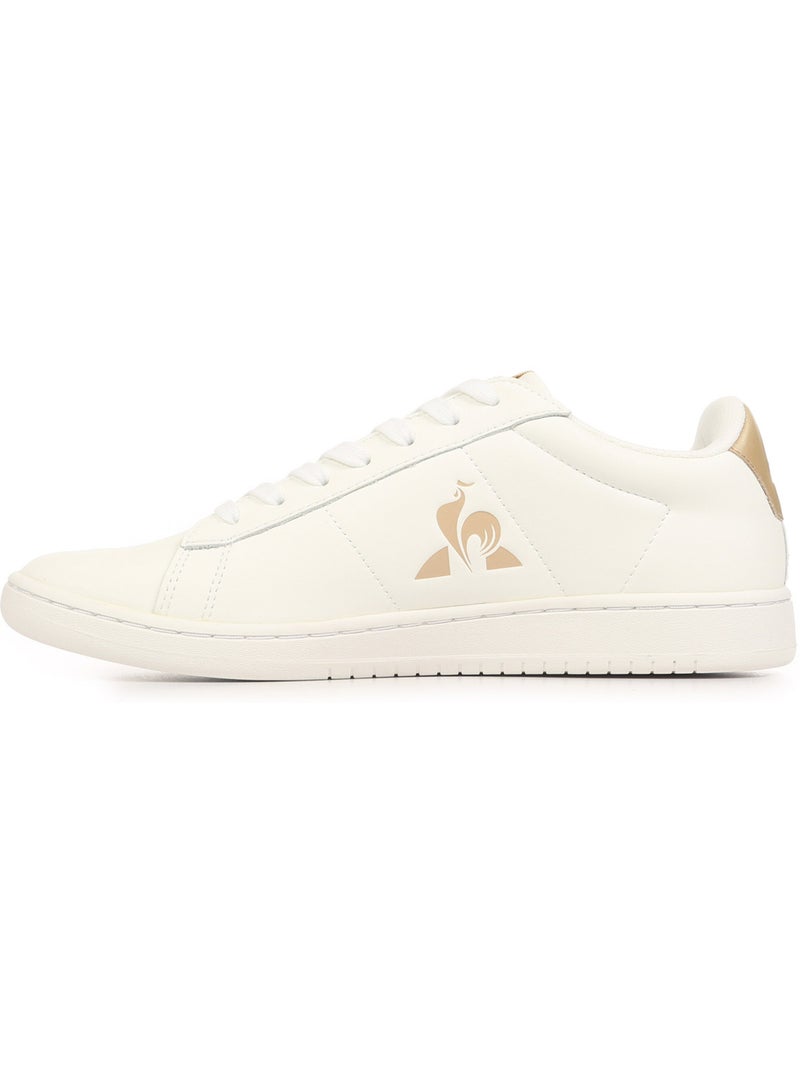 Baskets le coq sportif courtset Blanc Marron - Kiabi