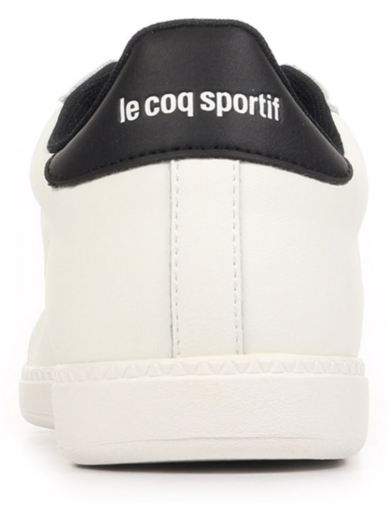 Baskets Le Coq Sportif Courtset Blanc Noir - Kiabi