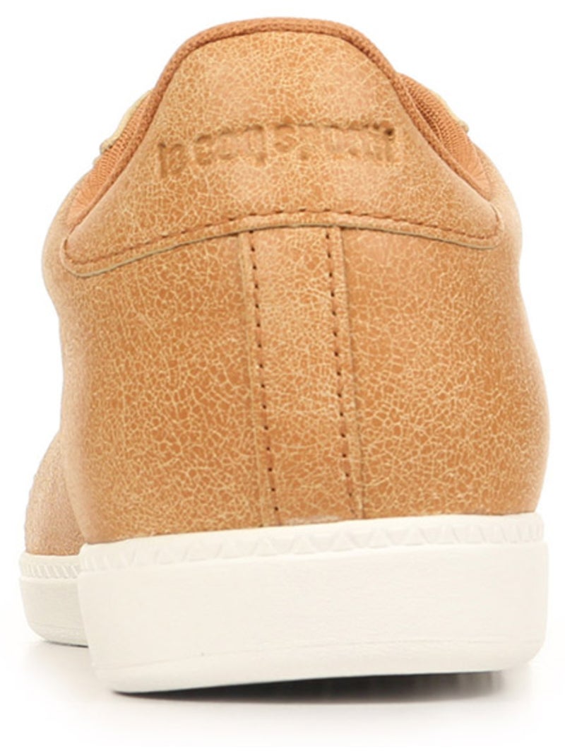 Baskets Le Coq Sportif Courtset Marron - Kiabi