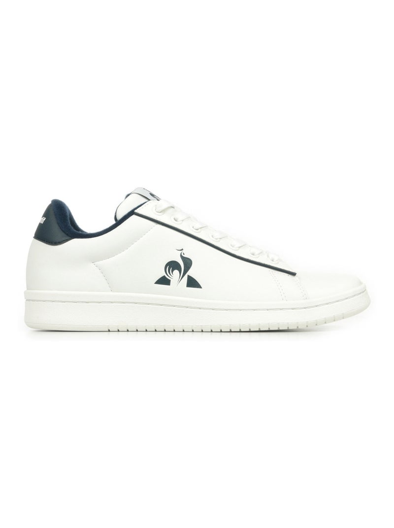 Baskets Le Coq Sportif Lcs Court Clean Blanc Bleu marine - Kiabi
