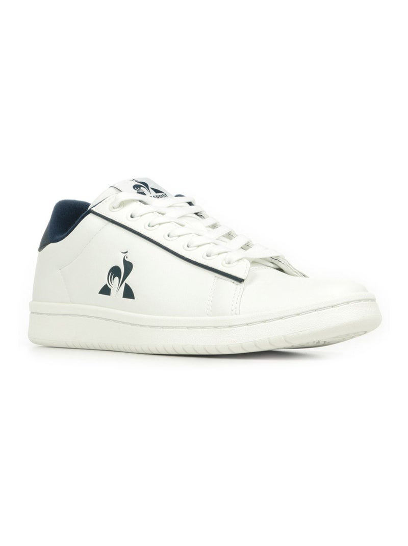 Baskets Le Coq Sportif Lcs Court Clean Blanc Bleu marine - Kiabi