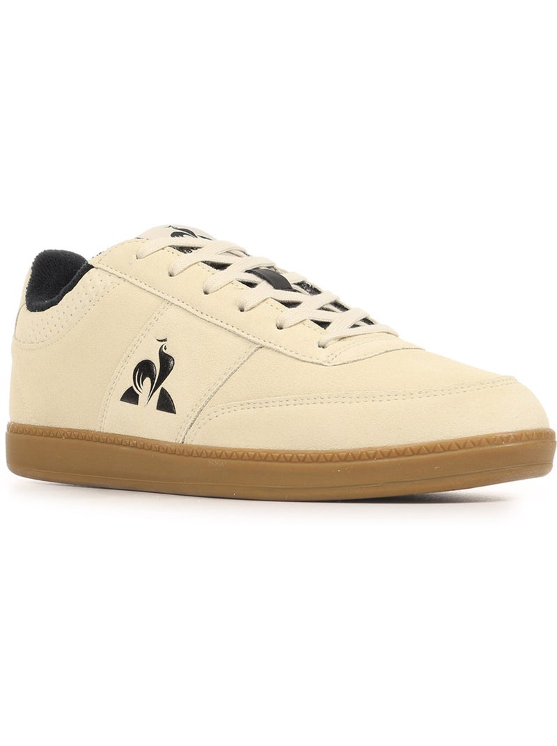 Baskets Le Coq Sportif Lcs Derby Suede Beige - Kiabi