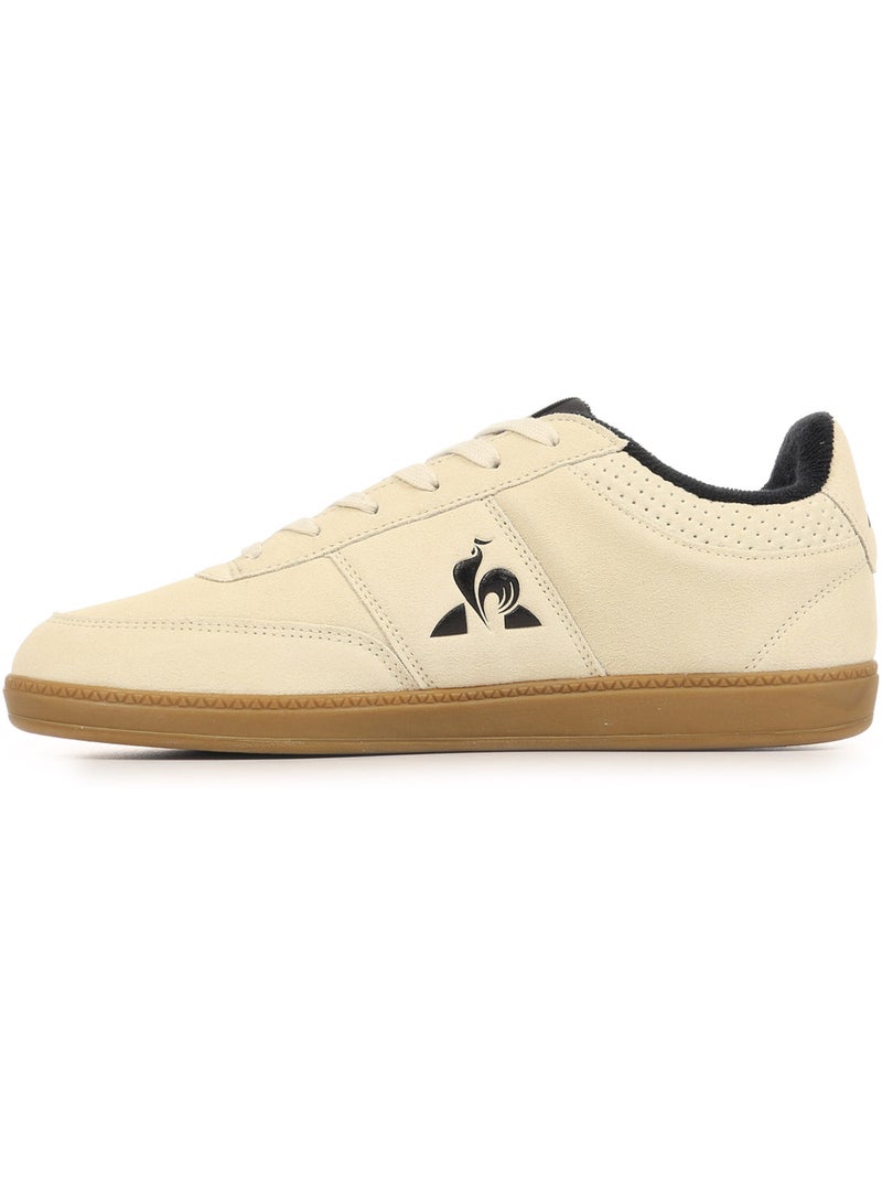 Baskets Le Coq Sportif Lcs Derby Suede Beige - Kiabi