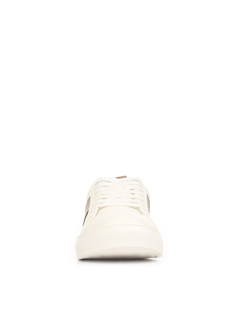 Baskets Le Coq Sportif LCS Master Blanc Marron - Kiabi
