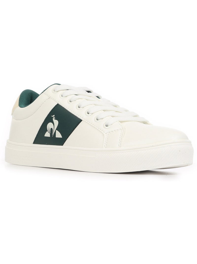 Baskets Le Coq Sportif LCS Slider Blanc Vert - Kiabi