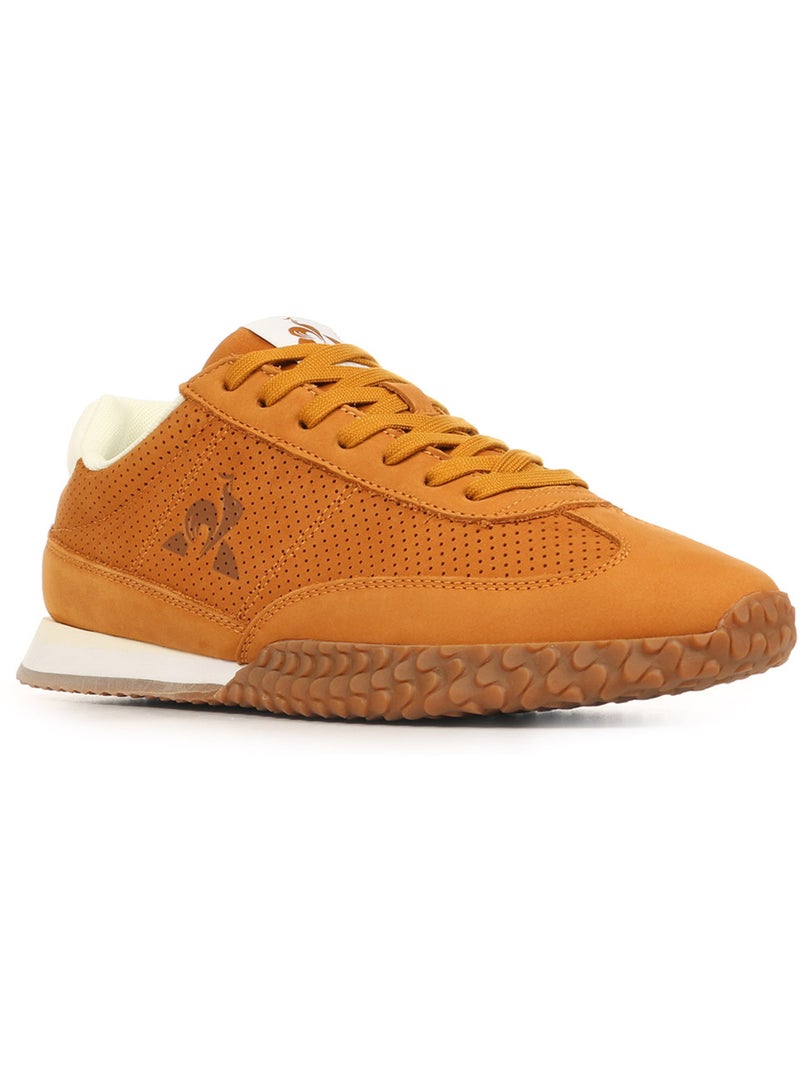 Baskets Le Coq Sportif Veloce Nubuck Marron - Kiabi