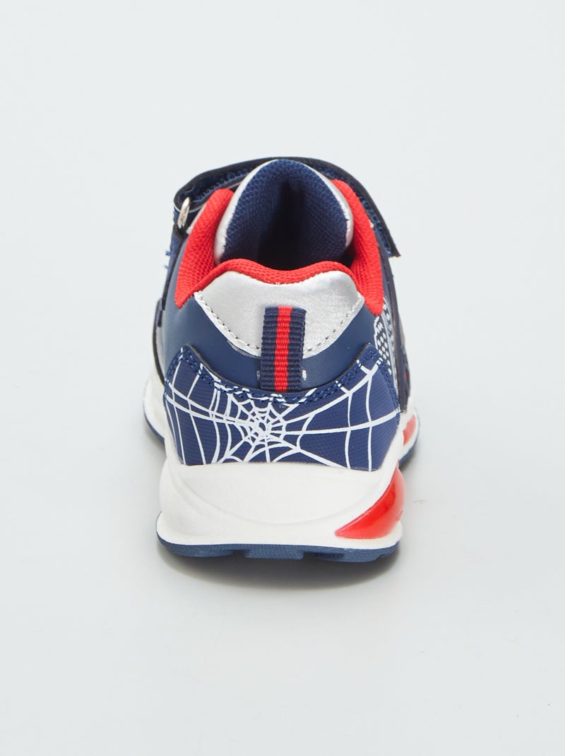 Baskets LED 'Spider-Man' 'Marvel' à scratchs Bleu - Kiabi