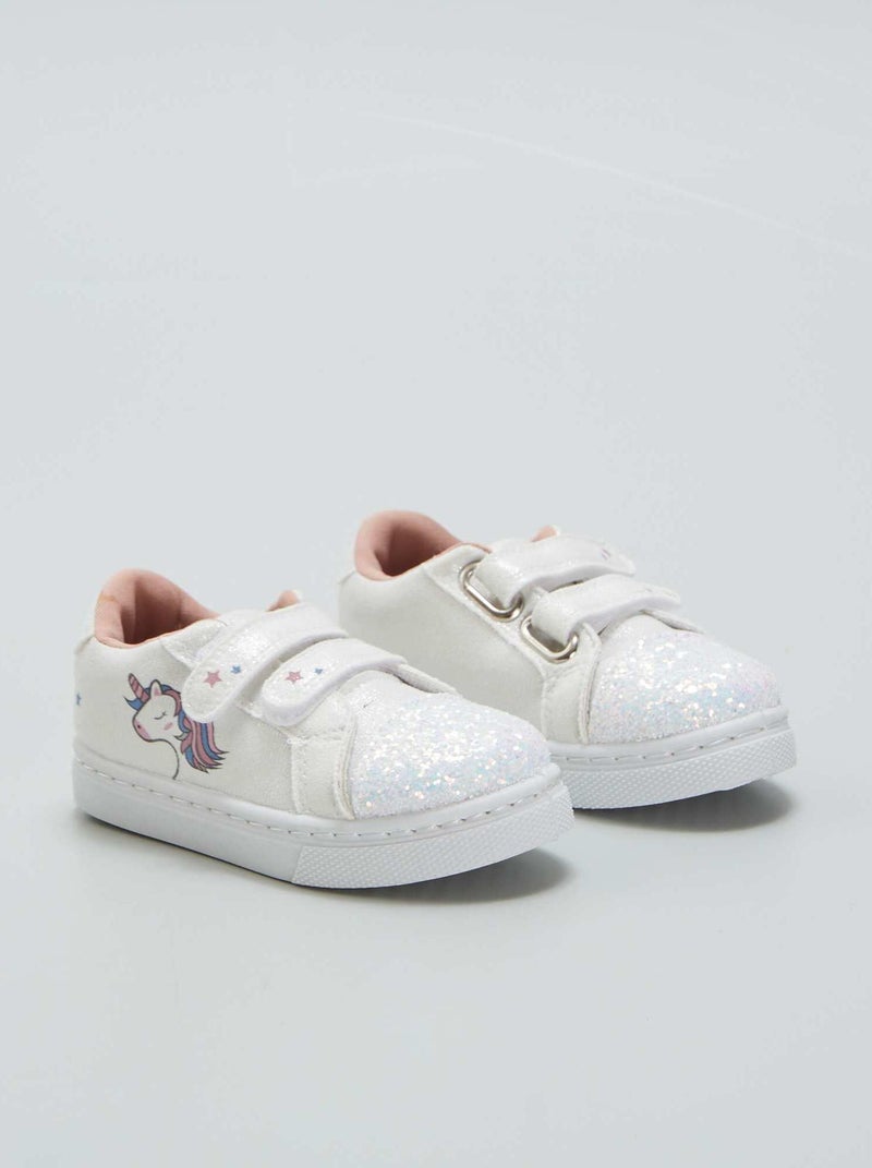 Baskets licorne blanc - Kiabi