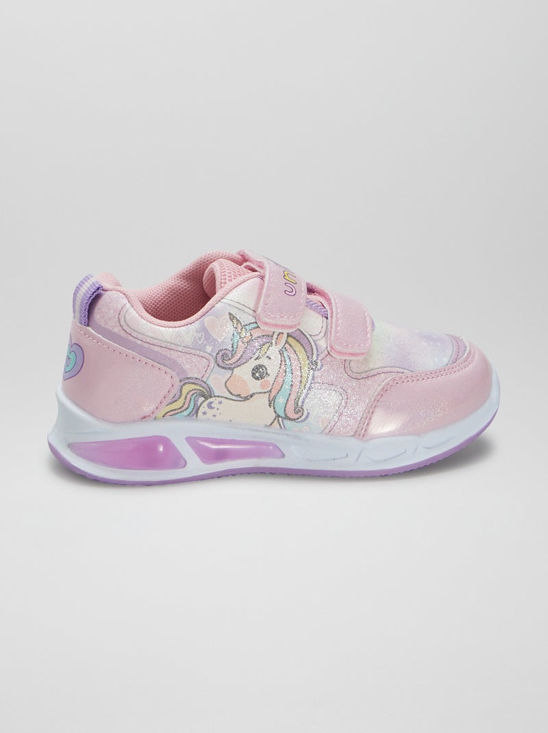 Baskets 'Licorne' Rose - Kiabi