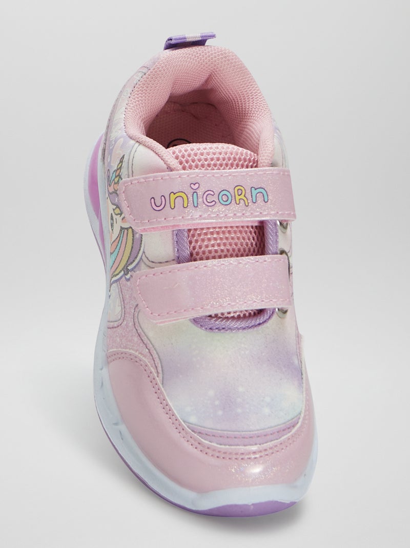 Baskets 'Licorne' Rose - Kiabi