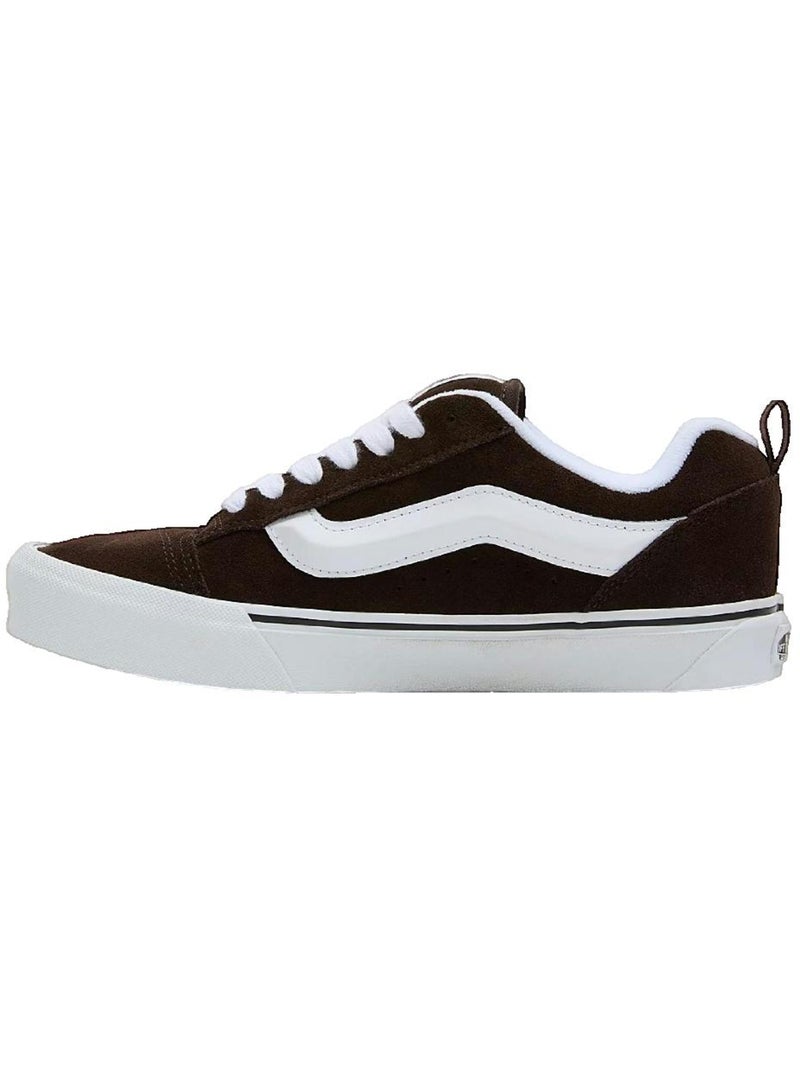 Baskets lifestyle en daim Knu Skool vans Marron chocolat - Kiabi