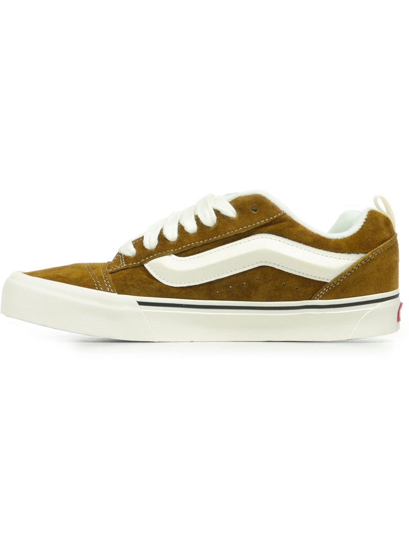Baskets lifestyle en daim Knu Skool vans Marron chocolat - Kiabi