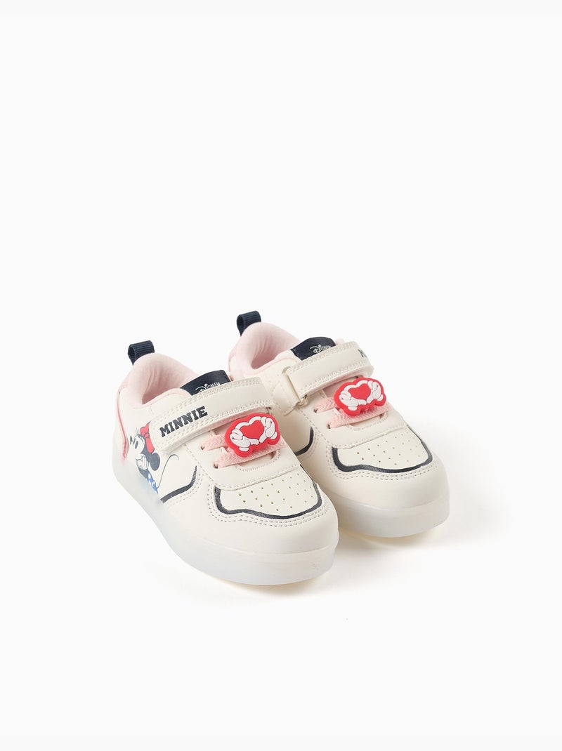 Baskets lumineuses avec imprimé Minnie Beige clair - Kiabi