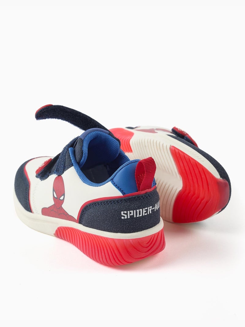 Baskets lumineuses avec imprimé Spider-Man Bleu foncé - Kiabi