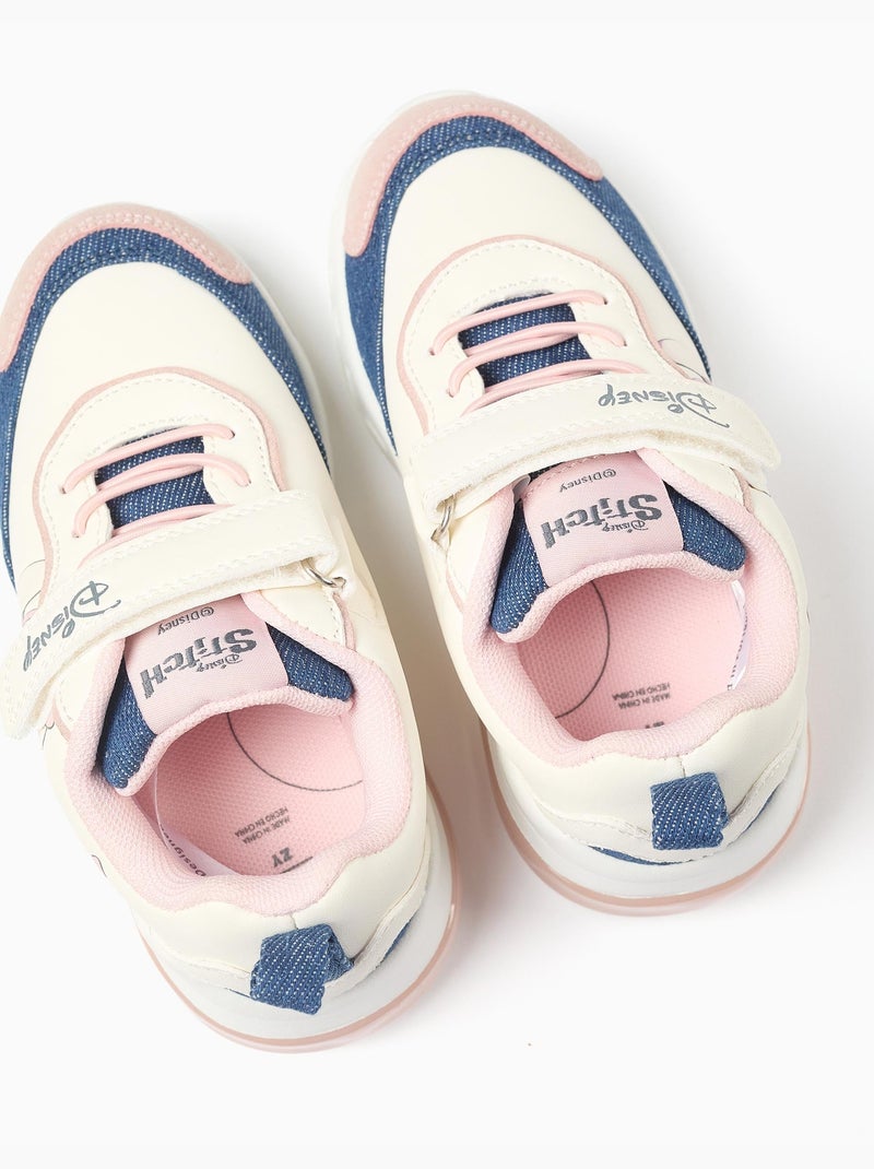 Baskets lumineuses avec imprimé Stitch & Angel Beige clair - Kiabi