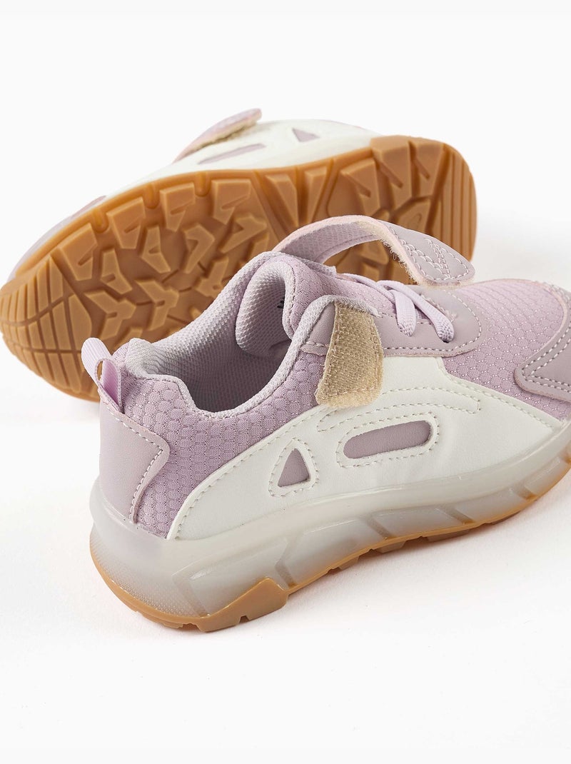 Baskets lumineuses avec semelle antidérapante Mauve lilas - Kiabi