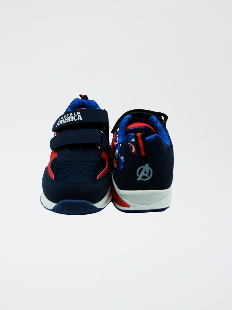 Baskets lumineuses 'Captain America' 'Marvel' BLEU - Kiabi