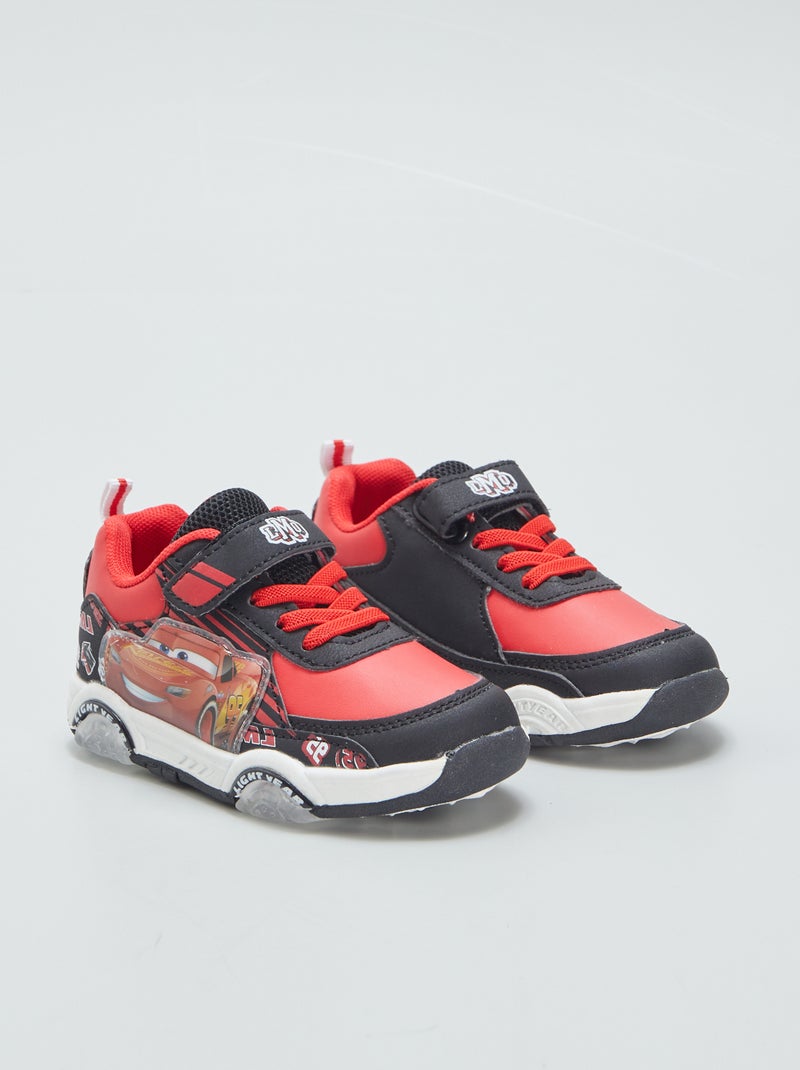 Baskets lumineuses 'Cars' Rouge/noir - Kiabi