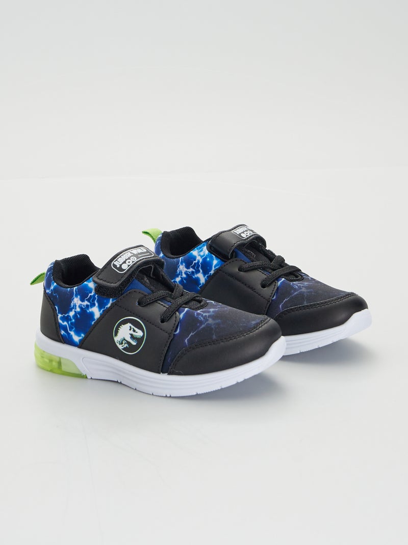Baskets lumineuses en simili 'Jurassic World' Noir - Kiabi