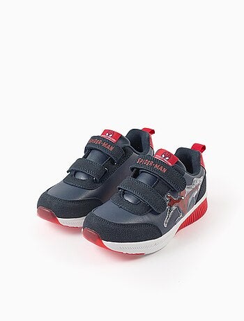 Baskets Lumineuses et Fermeture à Scratch Spiderman