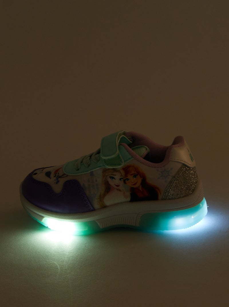 Baskets lumineuses 'La reine des neiges' 'Disney' BEIGE - Kiabi