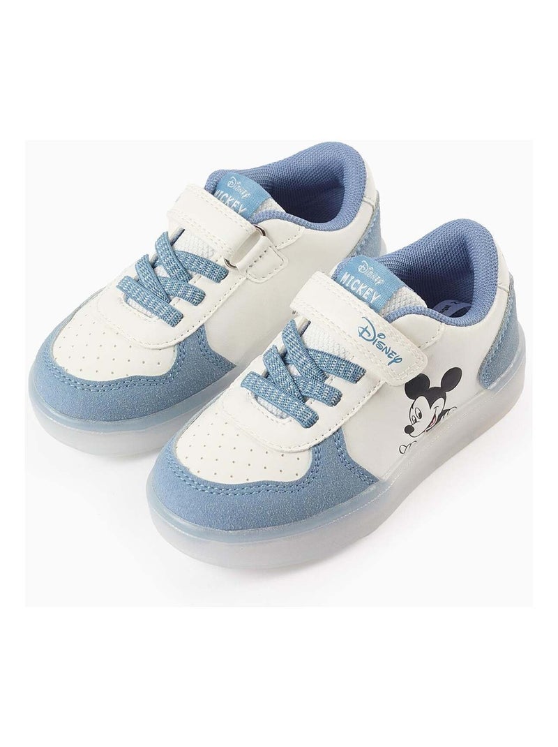 Baskets Lumineuses Mickey Bleu - Kiabi