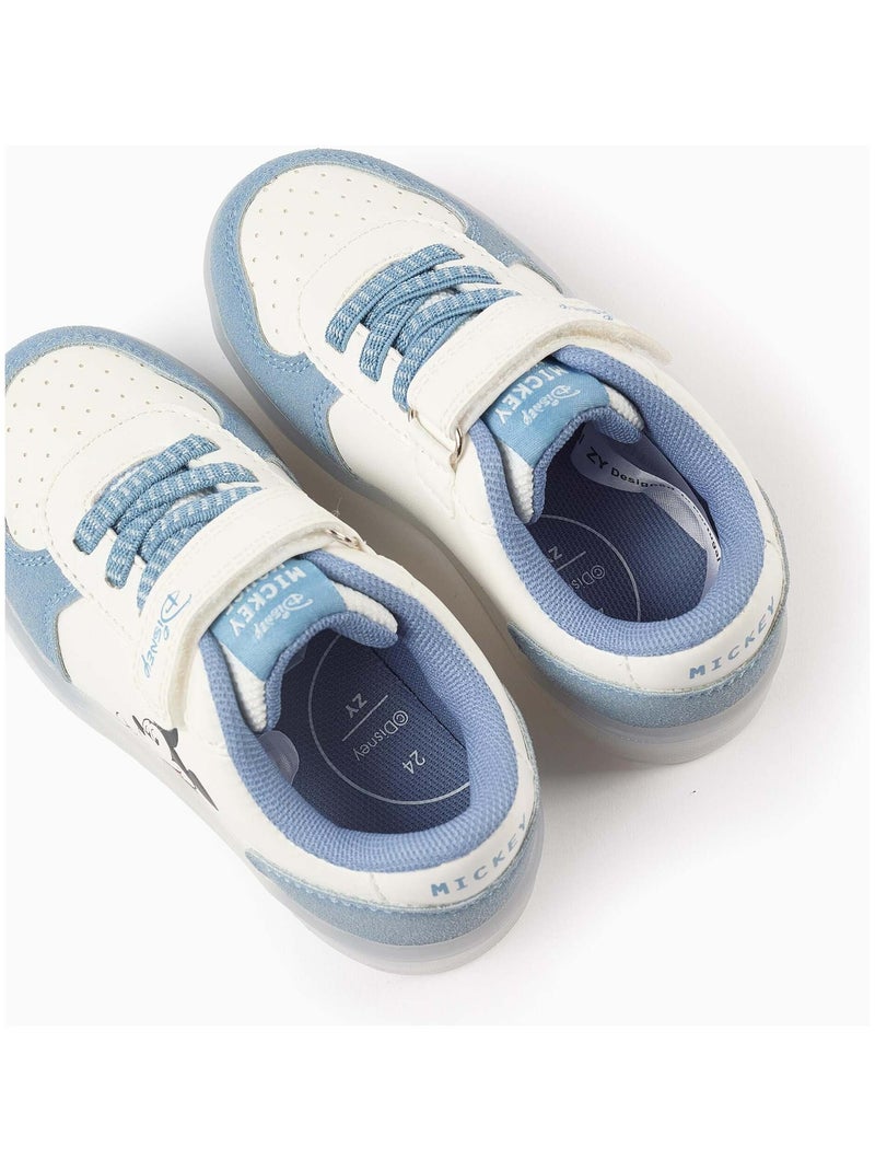 Baskets Lumineuses Mickey Bleu - Kiabi