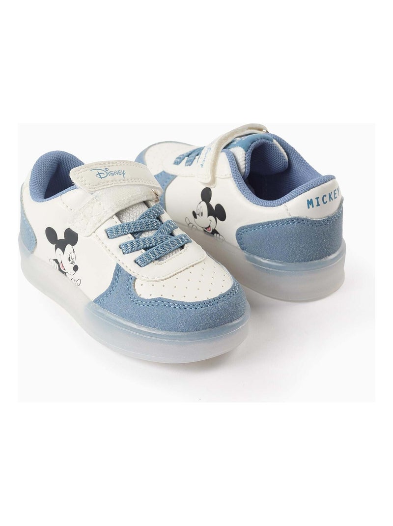 Baskets Lumineuses Mickey Bleu - Kiabi