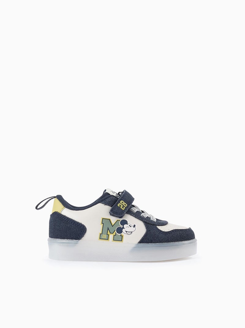 Baskets Lumineuses Mickey Bleu foncé - Kiabi