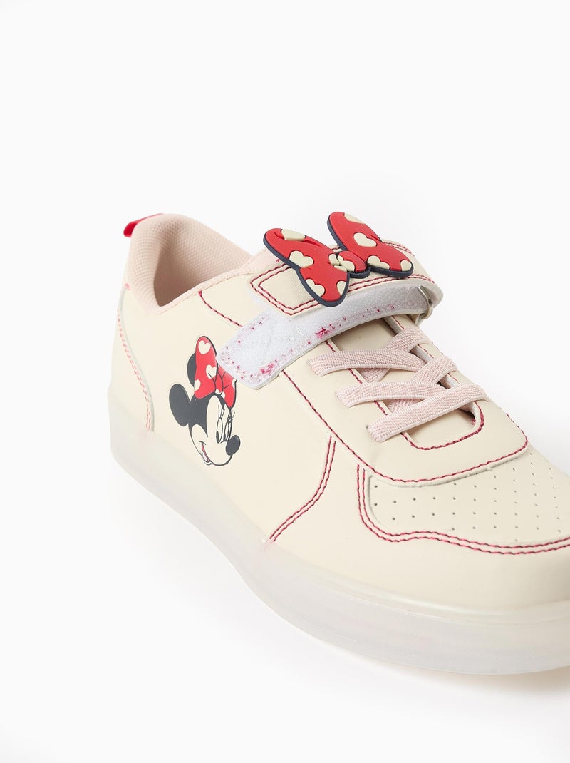 Baskets Lumineuses Minnie Beige clair - Kiabi