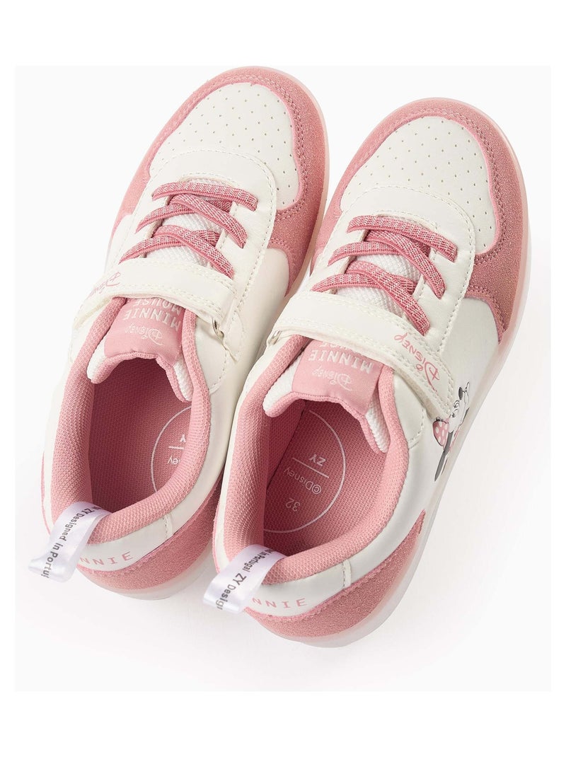 Baskets Lumineuses Minnie Rose clair - Kiabi