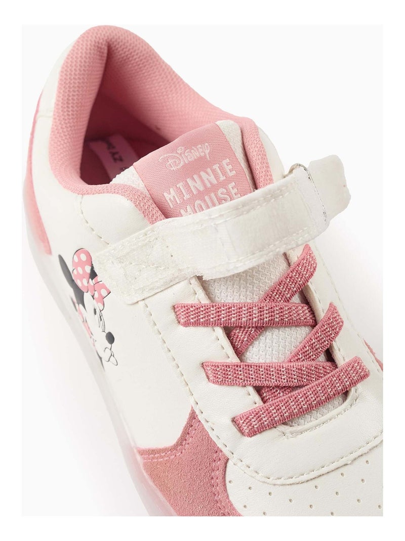 Baskets Lumineuses Minnie Rose clair - Kiabi