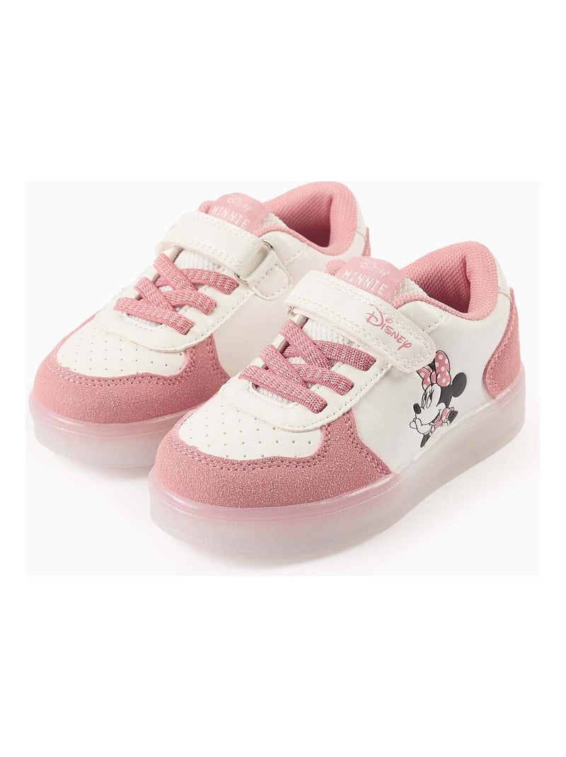Baskets Lumineuses Minnie Rose clair - Kiabi