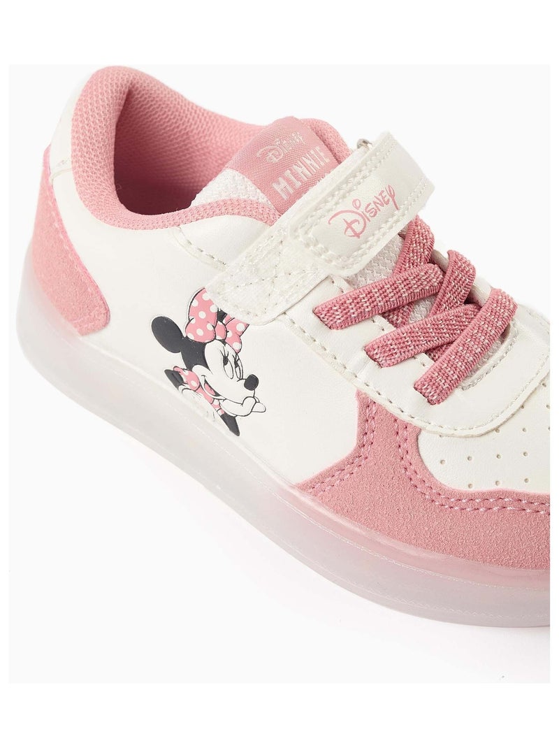 Baskets Lumineuses Minnie Rose clair - Kiabi
