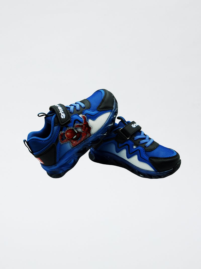 Baskets lumineuses 'Spider-man' BLEU - Kiabi