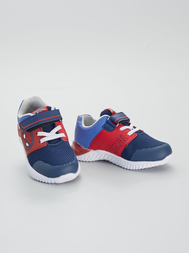Baskets lumineuses 'Spider-Man' bleu - Kiabi